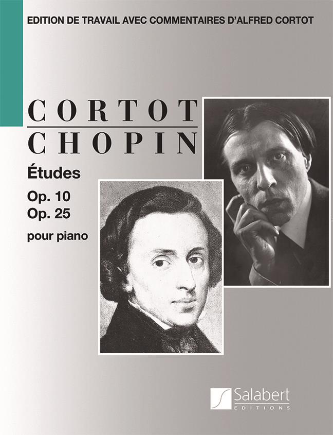 Études Opus 10 & Opus 25 pour piano - Edition De Travail Avec Commentaires D'Alfred Cortot - Partition - pro klavír